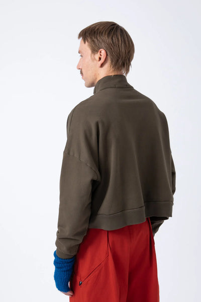 Sudadera Cremallera Marron