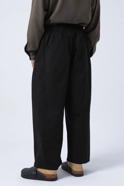 Pantalón Wide Algodón Negro