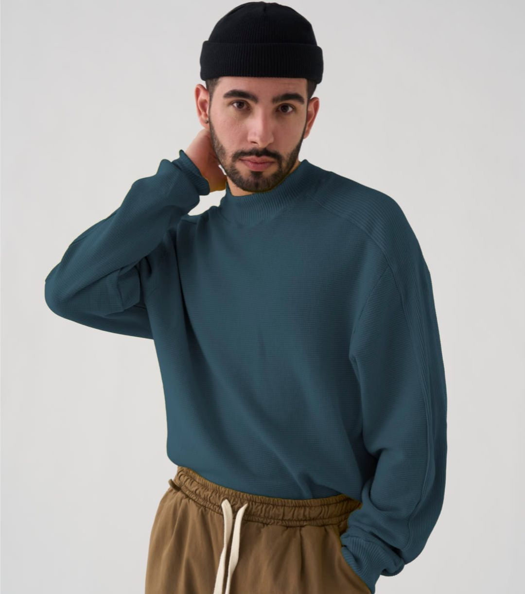 Sudadera azul egeo