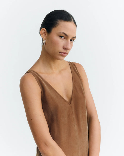 Brown Sade Dress