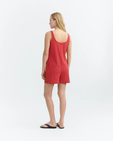 Maud Jumpsuit Red checks