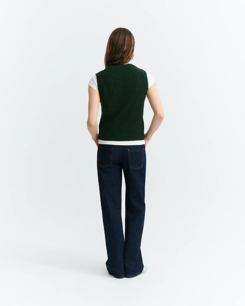 Green Kaia Knitted Vest