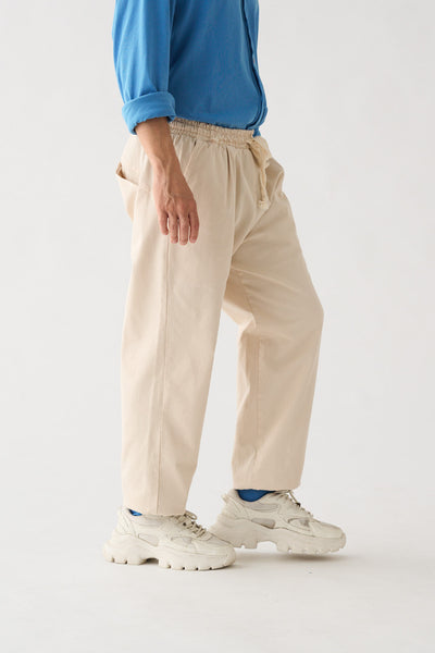 Pantalón worker crema