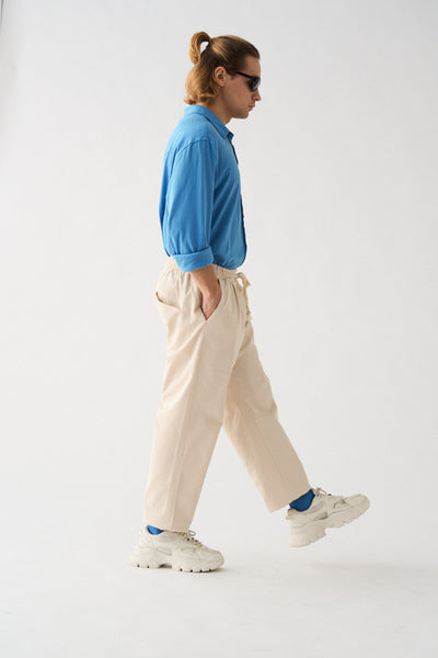 Pantalón worker crema