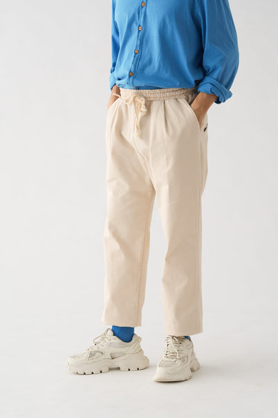Pantalón worker crema
