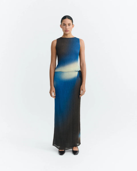 Glass Pleated Dora top