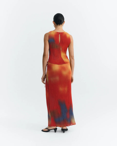 Flowers Pleated Pauline Skirt