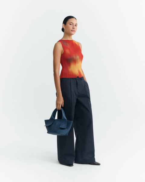Flowers Pleated Dora top