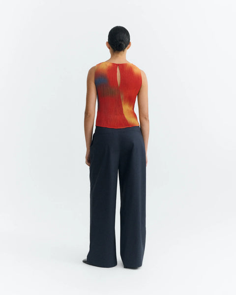 Flowers Pleated Dora top