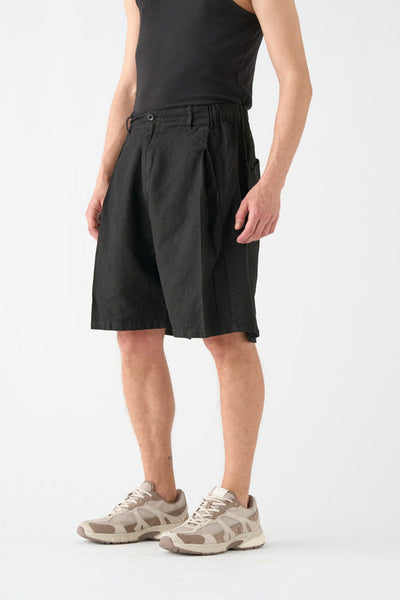 Bermuda Wide Negro Lino