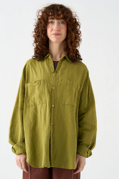 Camisa Lino Pistacho
