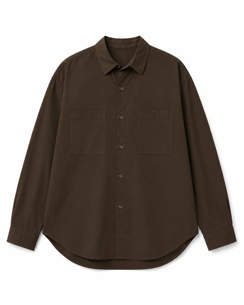 Camisa Tencel Marron