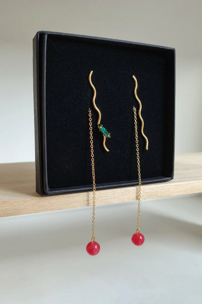 Crystal Waves Earings