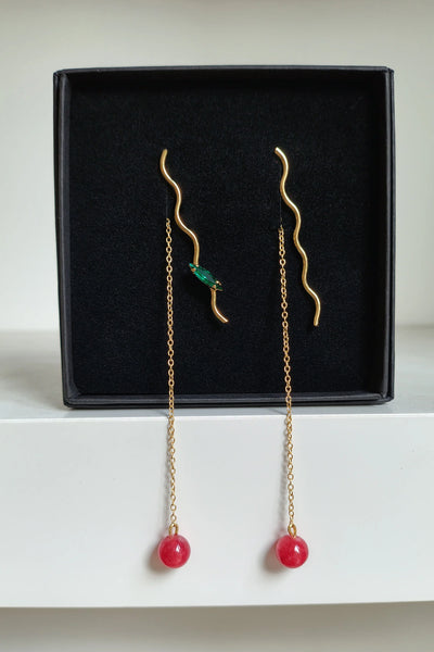 Crystal Waves Earings
