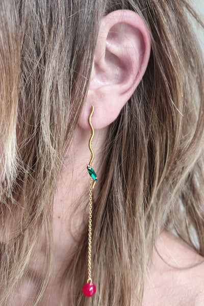 Crystal Waves Earings