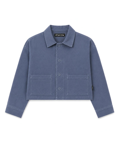 Sobrecamisa Crop Azul
