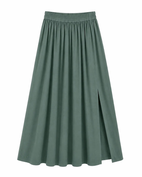 Falda Larga Verde