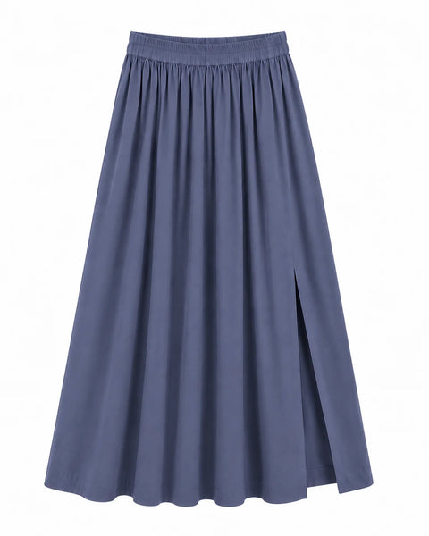 Falda Larga Azul