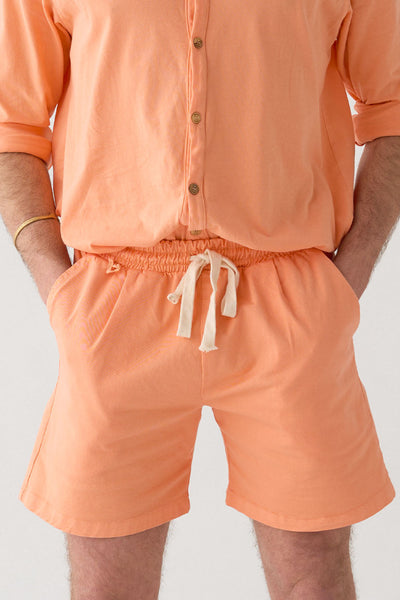 Shorts Lino Naranja