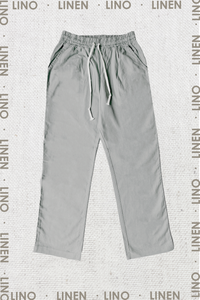 Pantalón Lino Gris Piedra