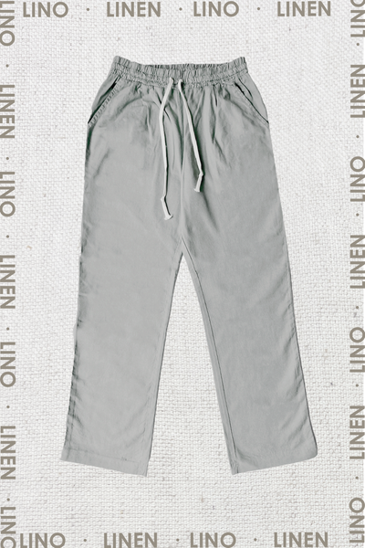 Pantalón Lino Gris Piedra