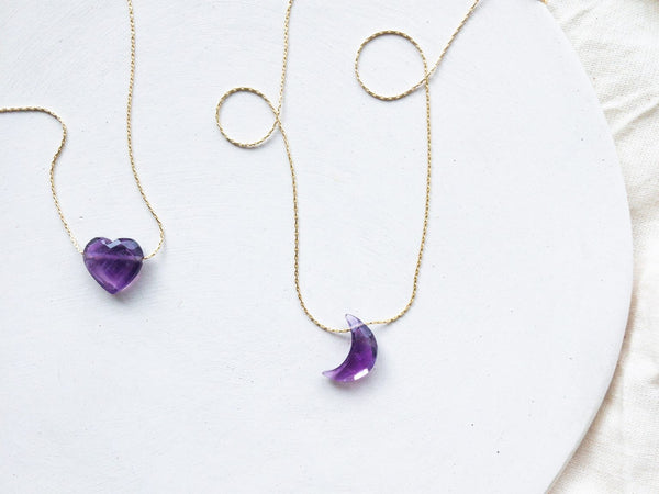 Amatista Heart Necklace