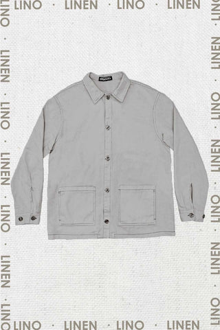 SobreCamisa Lino Gris Piedra