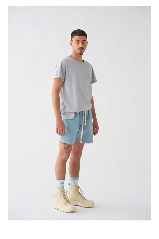 Shorts Lino Azul Cielo