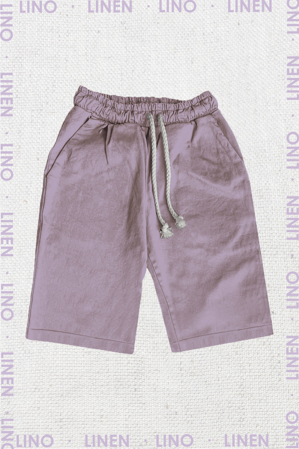 Shorts Lino Lila