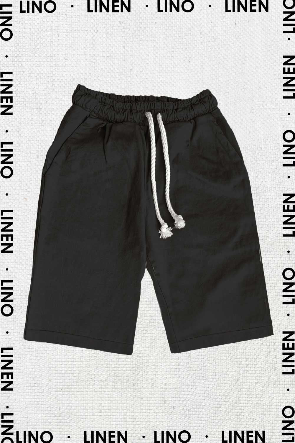 Shorts Lino Negro