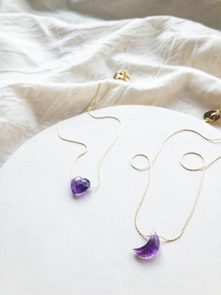 Amatista Heart Necklace