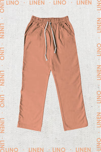 Pantalón Lino Naranja