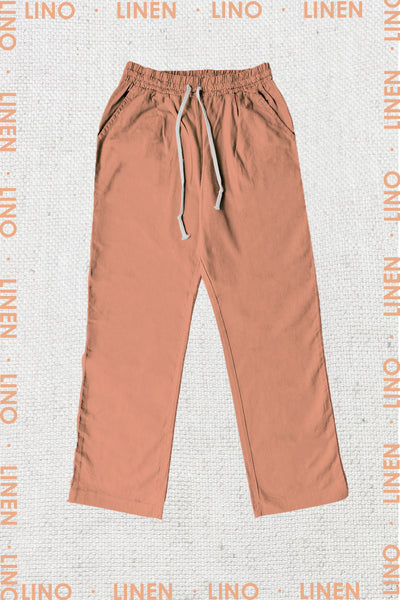Pantalón Lino Naranja