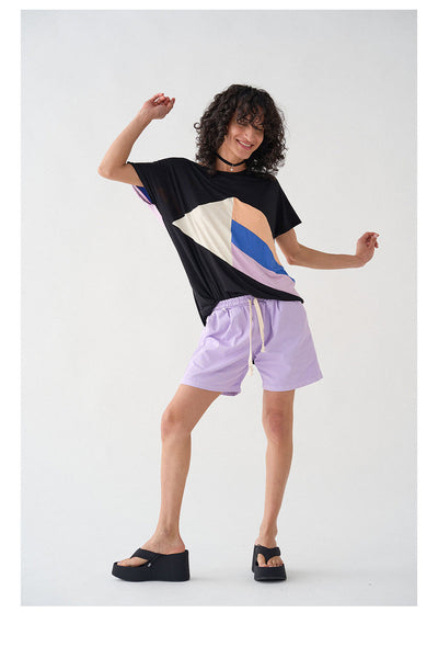 Shorts Lino Lila