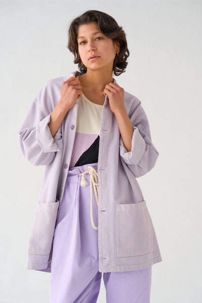SobreCamisa Lino Lila