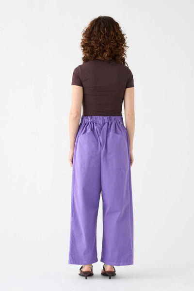 Pantalón Wide Lila Lino