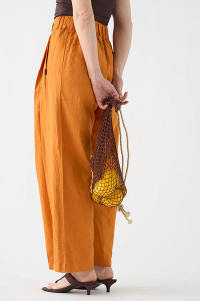 Pantalón Wide Algodón Naranja