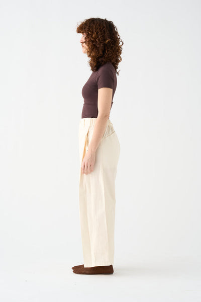 Pantalón Wide crudo Lino