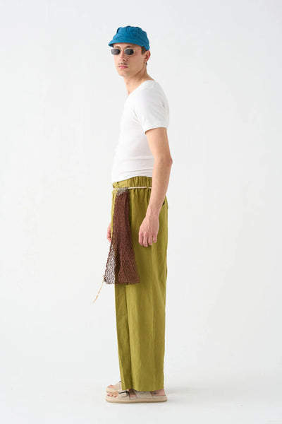 Pantalón Wide Pistacho Lino