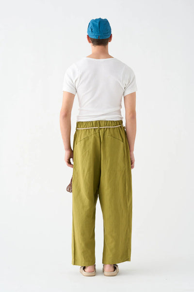 Pantalón Wide Pistacho Lino