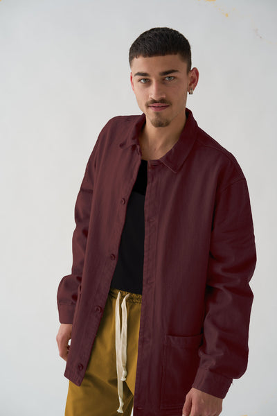 Sobrecamisa Berenjena