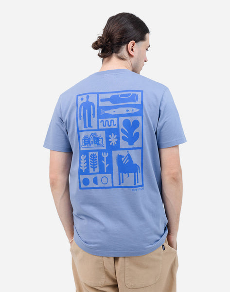 Essentials Tee bleu azure