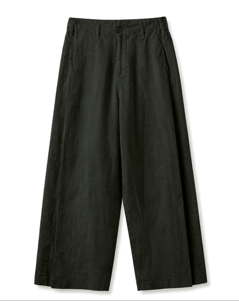 Pantalón Wide Algodón Negro
