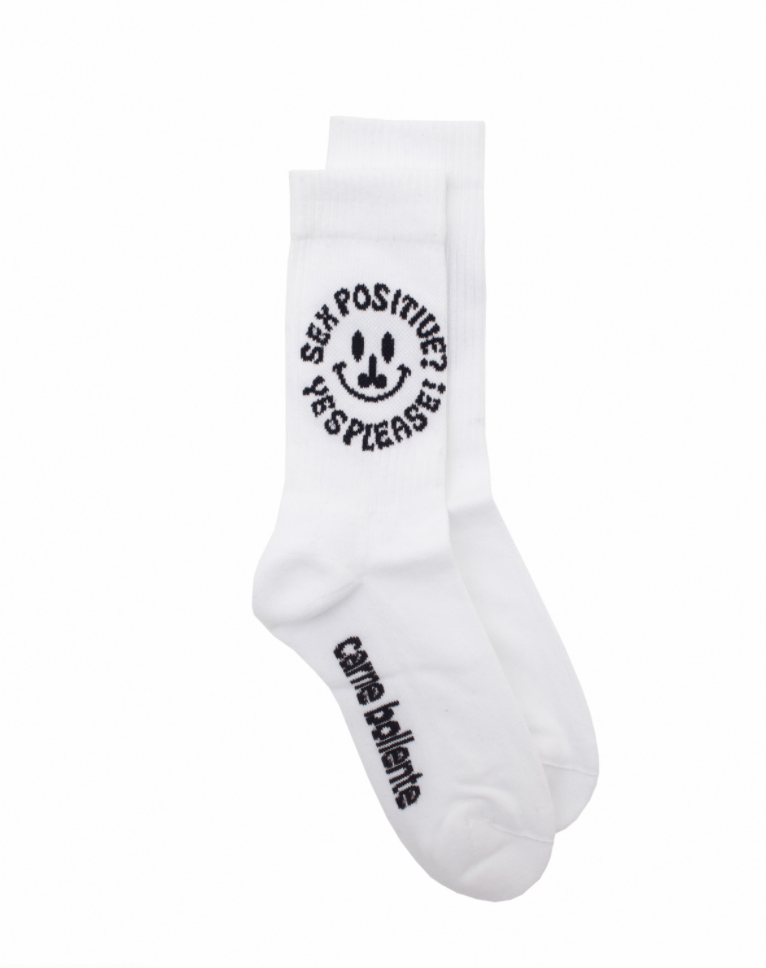 Sex Positive socks white