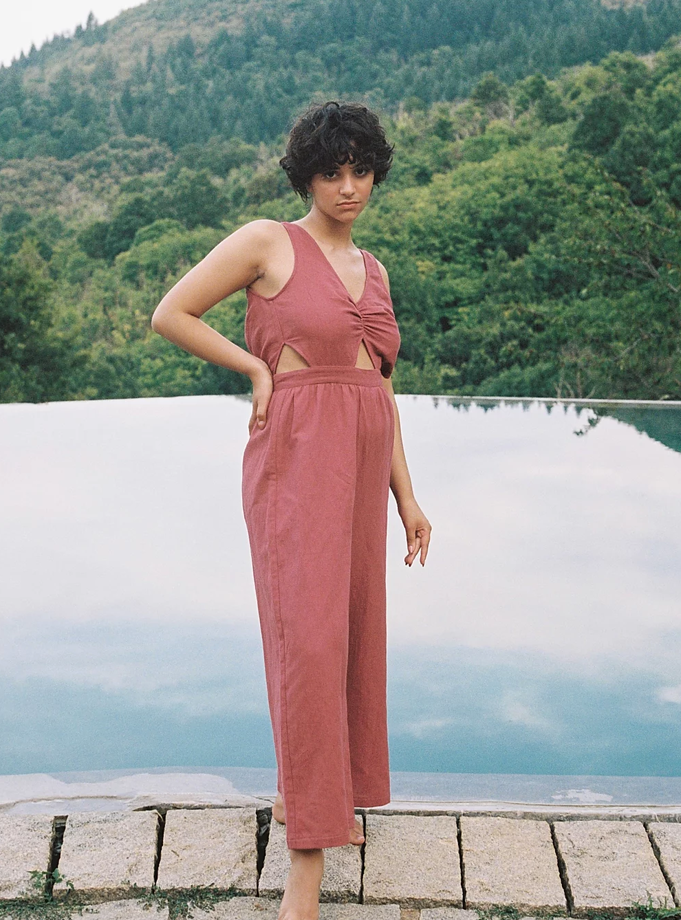 Louise jumpsuit Berry