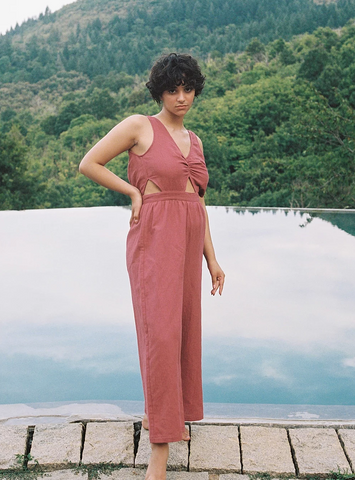 Louise jumpsuit Berry