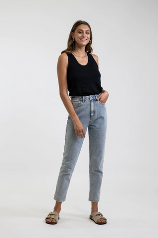Classic High Rise Tapered Jeans