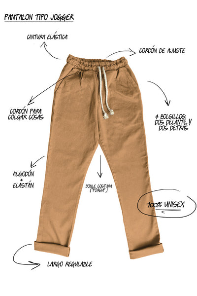 Pantalón LTD Beige Contrastes