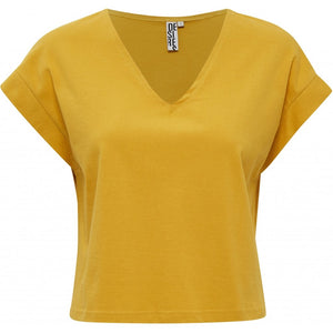 Dinea V-Neck Tee (Yellow)