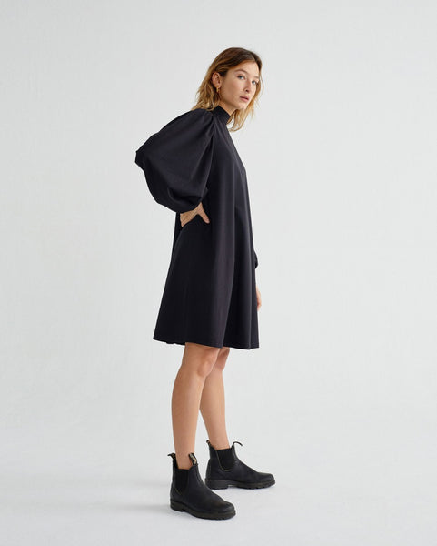 Black Flora Dress